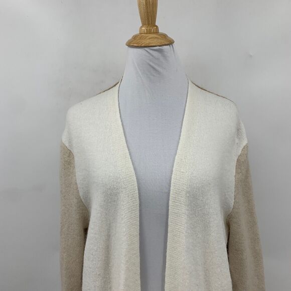 Madewell Cardigan Sweater Women Small Heather Timber Kent Open Front Wool Alpaca - Picture 3 of 14